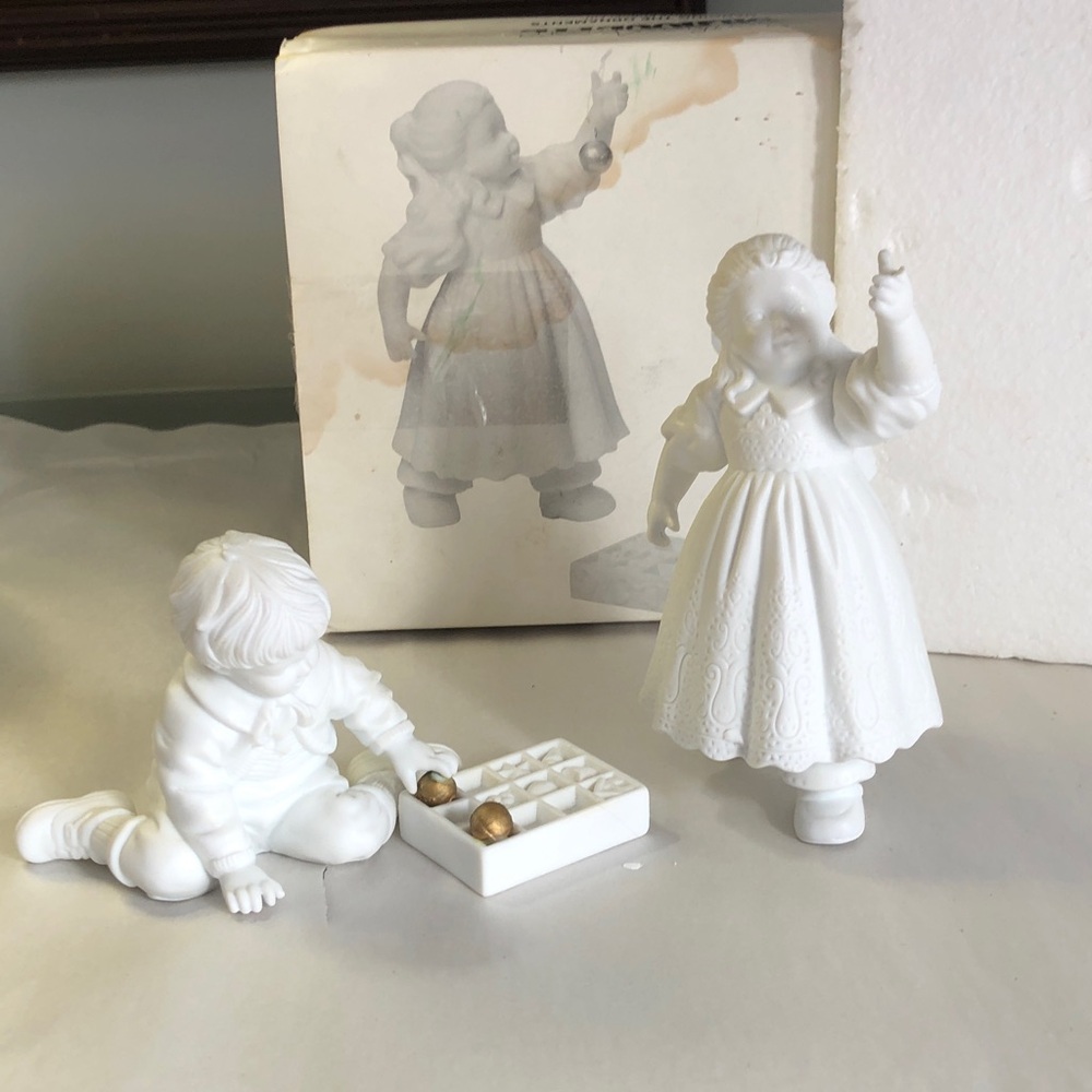 Dept 56 Cheryl Johnson Winter Silhouette Children Hanging Ornaments
